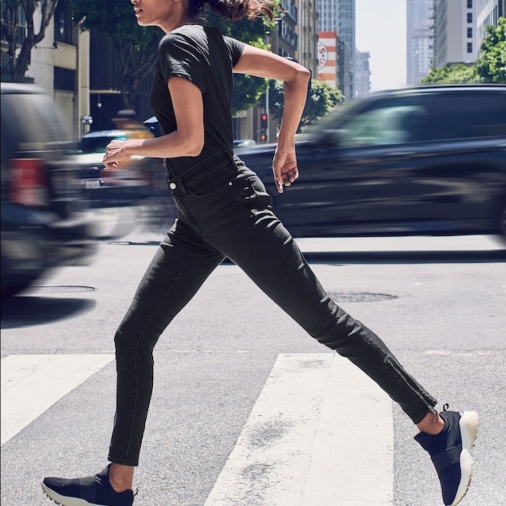Athleta sculptek ultra skinny zip jeans